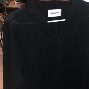 black zip up